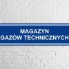 Tabliczka "Magazyn gazów technicznych" T-22M