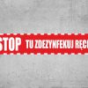 Naklejka podłogowa "Tu zdezynfekuj ręce" ZK-32