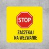 Naklejka podłogowa "Zaczekaj na wezwanie" ZK-40