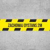 Naklejka podłogowa "Zachowaj dystans 2m" ZK-43