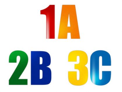 Znacznik podłogowy 5S w kształcie litery lub cyfry